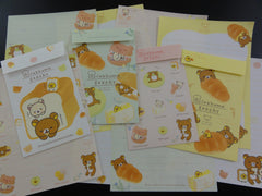 Cute Kawaii San-X Rilakkuma Bakery Letter Sets - Collectible Stationery Writing Paper Envelope