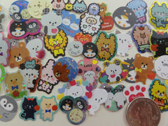 z Favorite Animal Pet Zoo Farm theme Flake Stickers - 40 pcs