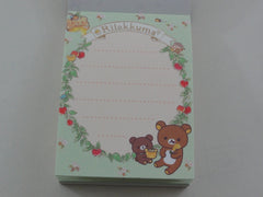 Kawaii Cute San-X Rilakkuma Bear Honey Mini Notepad / Memo Pad - A