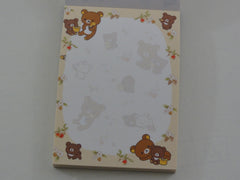 Kawaii Cute San-X Rilakkuma Bear Honey Mini Notepad / Memo Pad - A