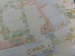 Kawaii Cute San-X Sumikko Gurashi Apple Green Tree Garden Letter Writing Paper + Envelope Theme Stationery Set