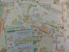 San-X Sumikko Gurashi Apple Garden Green Stationery Set - Penpal Writing Paper Envelope