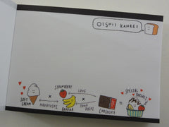 Kawaii Cute Kamio Oishii Kankei Happy Days Food Mini Notepad / Memo Pad - A