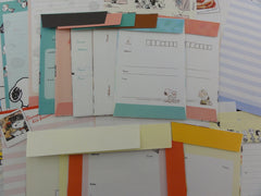 z Cute Kawaii Snoopy Peanuts Writing Letter Paper + Envelope Stationery Theme Set