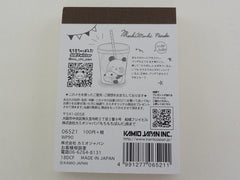 Kawaii Cute Kamio Mochi Panda Mini Notepad / Memo Pad - E - Stationery Design Writing Collection
