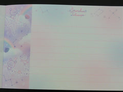 z Cute Kawaii Q-Lia Starduct Telescope Stars Unicorn Bear Midi Notepad / Memo Pad - A - Stationery Design Writing Collection