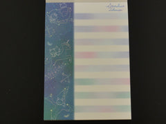 z Cute Kawaii Q-Lia Starduct Telescope Stars Unicorn Bear Midi Notepad / Memo Pad - B - Stationery Design Writing Collection