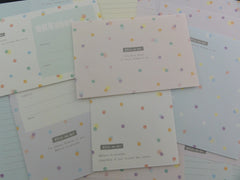 Cute Kawaii Crux Kiss Me Dot Letter Sets - Stationery Writing Paper Envelope Penpal