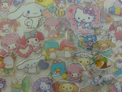 z Cute Kawaii Sanrio Characters Cinnamoroll Hello Kitty My Melody Little Twin Stars Purin Pochacco Keroppi Tuxedosam Flake Sack Stickers - 40 pcs - 2018 B