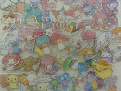 z Cute Kawaii Sanrio Characters Cinnamoroll Hello Kitty My Melody Little Twin Stars Purin Pochacco Keroppi Tuxedosam Flake Sack Stickers - 40 pcs - 2018 B