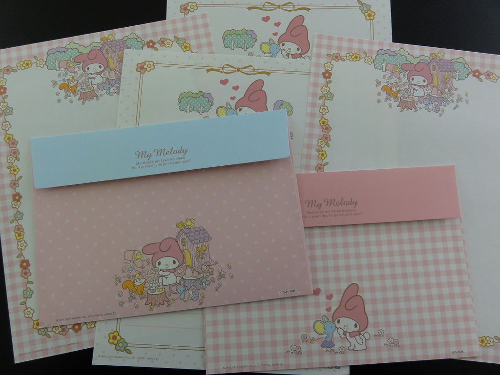 Cute Kawaii My Melody Mariland Letter Sets - Penpal Stationery Writing Paper Envelope
