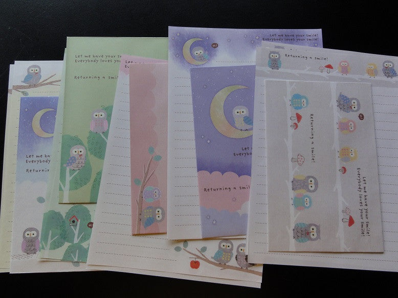 Kamio Owl Returning a Smile Letter Sets