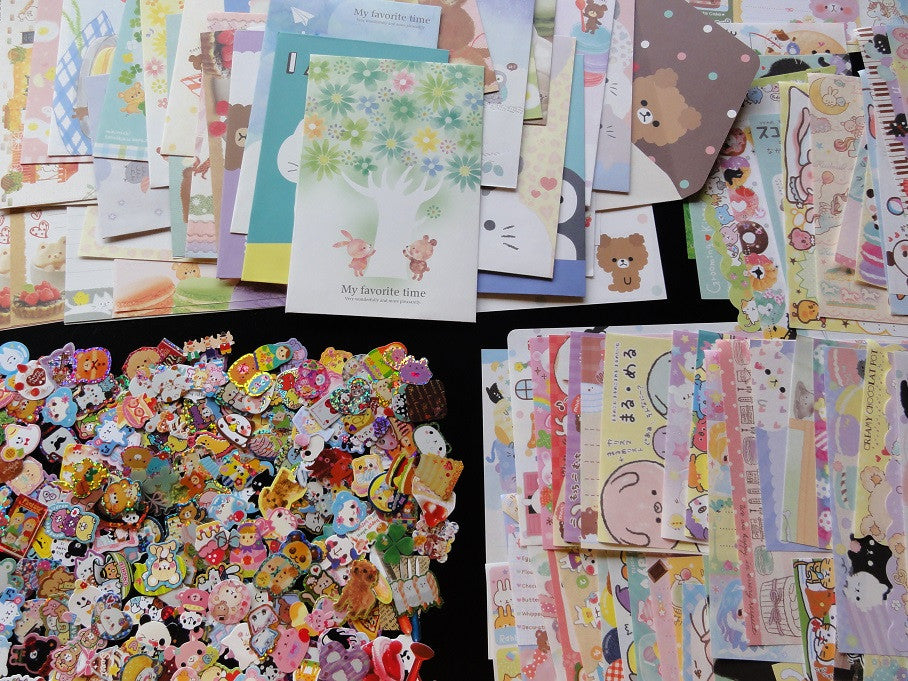 Grab Bag Stationery (Letter Sets + Memo + Stickers): 96 pcs