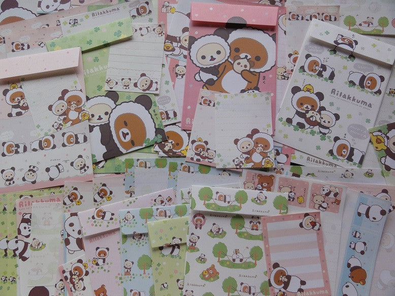 San-X Rilakkuma Panda Stationery Set