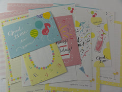 Mind Wave Good Time Party Celebration Letter Sets - Stationery Writing Paper Envelope Penpal