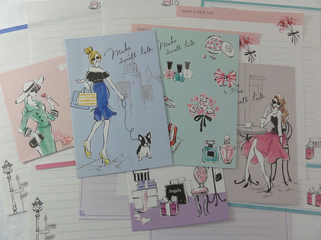 Mind Wave Girls Small Talk Letter Sets - Stationery Writing Paper Envelope Penpal