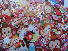Year of Monkey Japan Washi Flake Stickers
