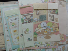 Cute Kawaii HTF San-X Sumikko Gurashi Coffee Shop Letter Sets - Stationery Writing Paper Envelope Gift