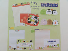 Kawaii Cute Kamio Cororin Musubi Japan Sushi Letter Sets - A