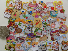 Cute Kawaii Hamster Pet Flake Stickers - Rare