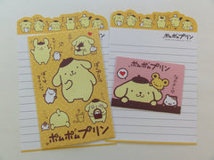 Cute Kawaii Sanrio Pom Pom Purin Mini Letter Sets A - Small Writing Note Envelope Set Stationery