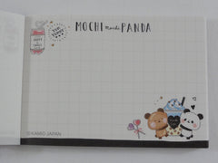 Kawaii Cute Kamio Mochi Panda Mini Notepad / Memo Pad - Q - Stationery Designer Writing Paper Collection