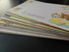Grab Bag San-X 4 x 6 in Note Paper: 70 pcs San-X Memo RILAKKUMA Bear - Surprise Mix Stationery Writing Paper Scrapbook Journal Penpal Gift