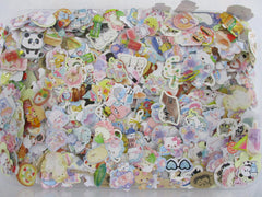 Grab Bag Stickers: 100 pcs surprise variety lot of flake stickers
