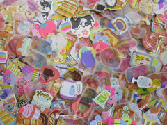 Grab Bag Stickers: 100 pcs surprise variety lot of flake stickers