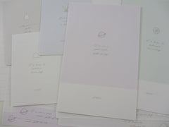 Cute Kawaii Kamio Little Dainty Joy Bubble Cloud Planet Flower Letter Sets Stationery - writing paper envelope