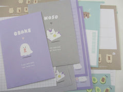 Cute Kawaii Q-Lia Ghost Bear Unicorn Friends Letter Sets - Stationery Writing Paper Envelope Penpal