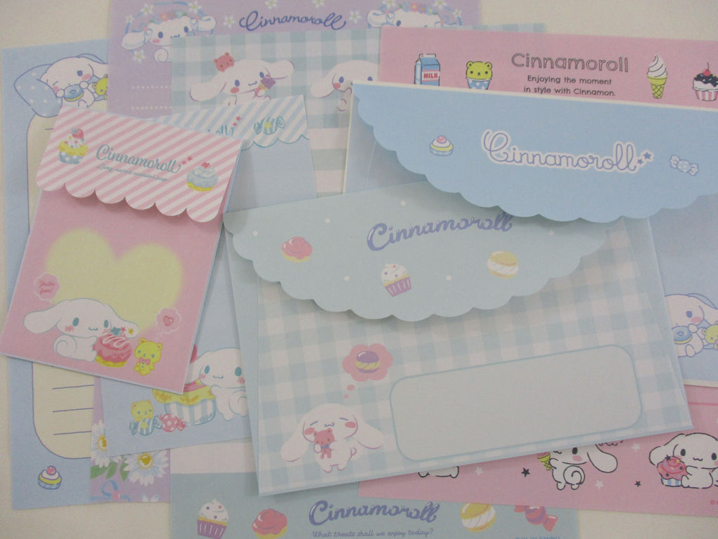 Cute Kawaii Cinnamoroll Letter Sets - Penpal Stationery Writing Paper Envelope - Rare Preowned
