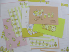 Cute Kawaii Mind Wave Chicks and Eggs Piyokomame Letter Sets - Stationery Writing Paper Envelope Penpal