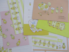 Cute Kawaii Mind Wave Chicks and Eggs Piyokomame Letter Sets - Stationery Writing Paper Envelope Penpal