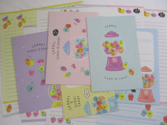 Crux Carrot Gummi Candy Letter Sets - Stationery Writing Paper Envelope