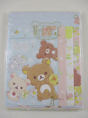 Cute Kawaii San-X Chairoikoguma Rilakkuma and Hamster Letter Set Pack - 2022 A - Stationery Writing Paper Envelope Penpal