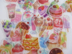 Food Drink Bubble Tea Ice Cream Bakery Fruit Cake Cupcake Pie Strawberry Flake Stickers - 32 pcs