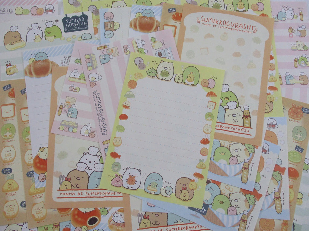 San-X Sumikko Gurashi Bread Bakery Memo Note Writing Paper Set