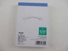 Cute Kawaii Sanrio Cinnamoroll Mini Notepad / Memo Pad Kamio - Stationery Designer Paper Collection