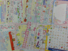 Grab Bag Sanrio Characters 70 pcs Paper Cinnamoroll Hello Kitty My Melody Little Twin Stars Cat Purin Dog Pochacco Memo Note Set Stationery Cute Kawaii