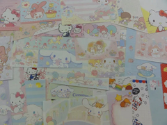 Grab Bag Sanrio Characters 70 pcs Paper Cinnamoroll Hello Kitty My Melody Little Twin Stars Cat Purin Dog Pochacco Memo Note Set Stationery Cute Kawaii
