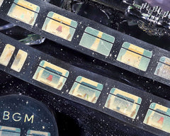 Cute Kawaii BGM Washi / Masking Deco Tape - Light Starry View from Train Window Dream - for Journal Agenda Planner Diary Craft Scrapbook Stationery Gift