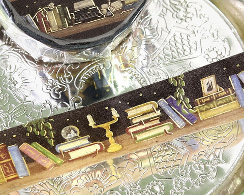 Cute Kawaii BGM Washi / Masking Deco Tape - Magical Book Library Read Study Night Halloween - for Journal Agenda Planner Diary Craft Scrapbook Stationery Gift