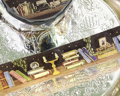 Cute Kawaii BGM Washi / Masking Deco Tape - Magical Book Library Read Study Night Halloween - for Journal Agenda Planner Diary Craft Scrapbook Stationery Gift