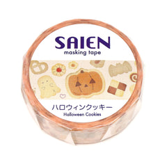 Cute Kawaii Saien Washi / Masking Deco Tape - Halloween Cookies Pumpkin Snack Sweet Ghost Autumn Fall Color Bat - for Diary Journal Planner Craft Calendar Notebook Scrapbook Stationery Gift