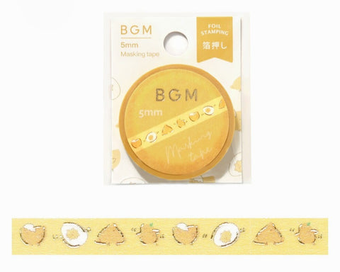 Cute Kawaii BGM Thin Washi / Masking Deco Tape - Little Baby Chick Chicken Animal Pet - for Scrapbooking Journal Planner Craft Diary Notebook Gift