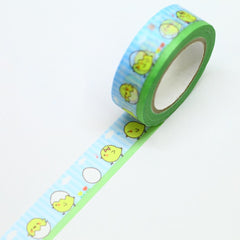 Cute Kawaii Saien Washi / Masking Deco Tape - Chick Egg Baby Chicken Pet Farm - for Scrapbooking Journal Planner Craft