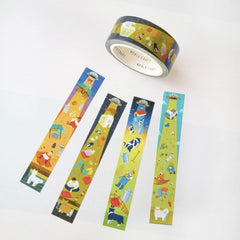 Cute Kawaii World Craft Washi / Masking Deco Tape - UFO Alien Night Light - for Scrapbooking Journal Planner Craft