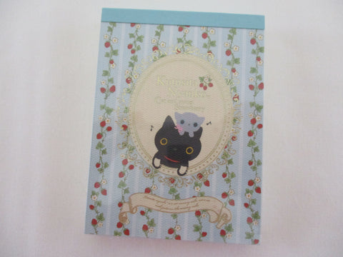 Vintage Rare VHTF - Cute Kawaii San-X Kutusita Nyanko >^•-•^< Cat Mini Notepad / Memo Pad - N - Stationery Penpal Gift