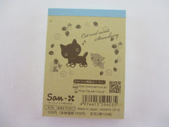 Vintage Rare VHTF - Cute Kawaii San-X Kutusita Nyanko >^•-•^< Cat Mini Notepad / Memo Pad - N - Stationery Penpal Gift